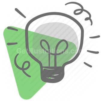 lightbulb, idea, thought, innovation, electricity, power